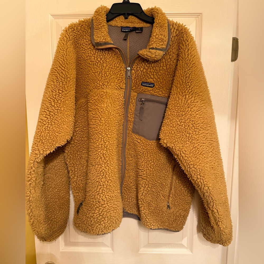 Vintage 1999 Patagonia Tequila Gold Fleece Jacket XL